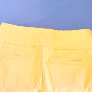 New Directions Yellow Straight Leg Pants